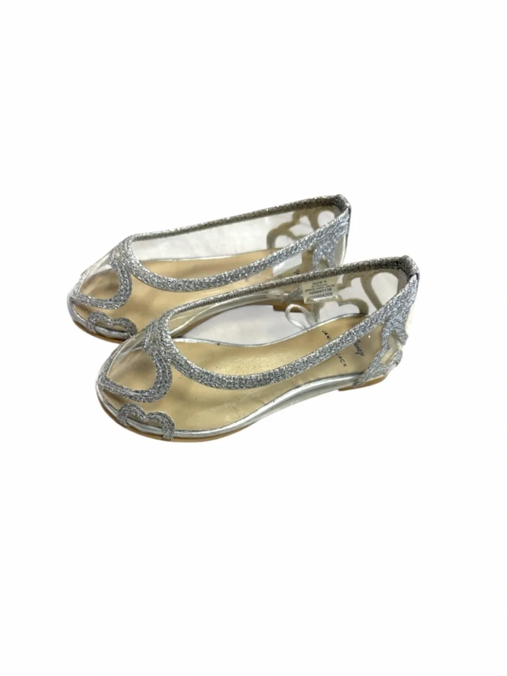 Janie & Jack Disney Cinderella Heart Flats -‎ Size 5